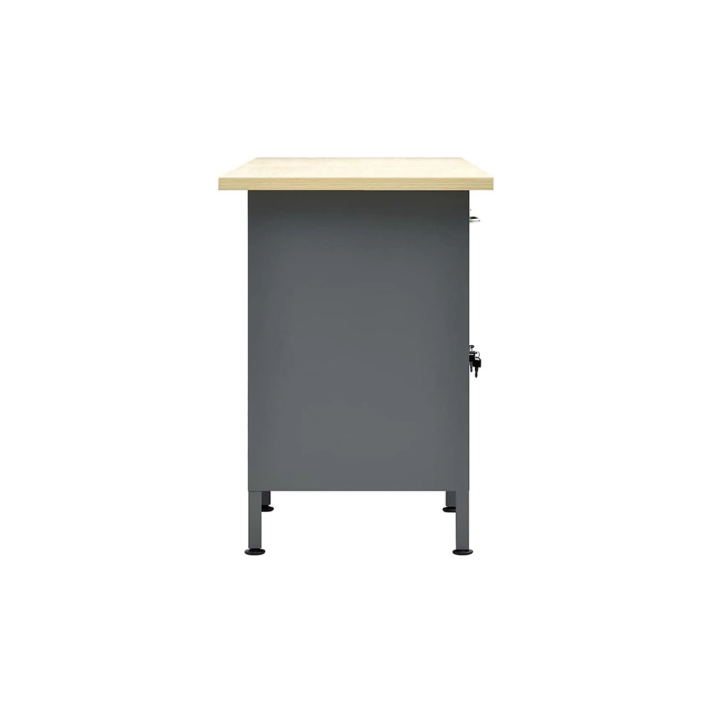 Arbetsbänk Be Basic Svart 160x60x85 Cm Stål 6 Arbetsbänk Be Basic Svart 160x60x85 Cm Stål - Bild 4