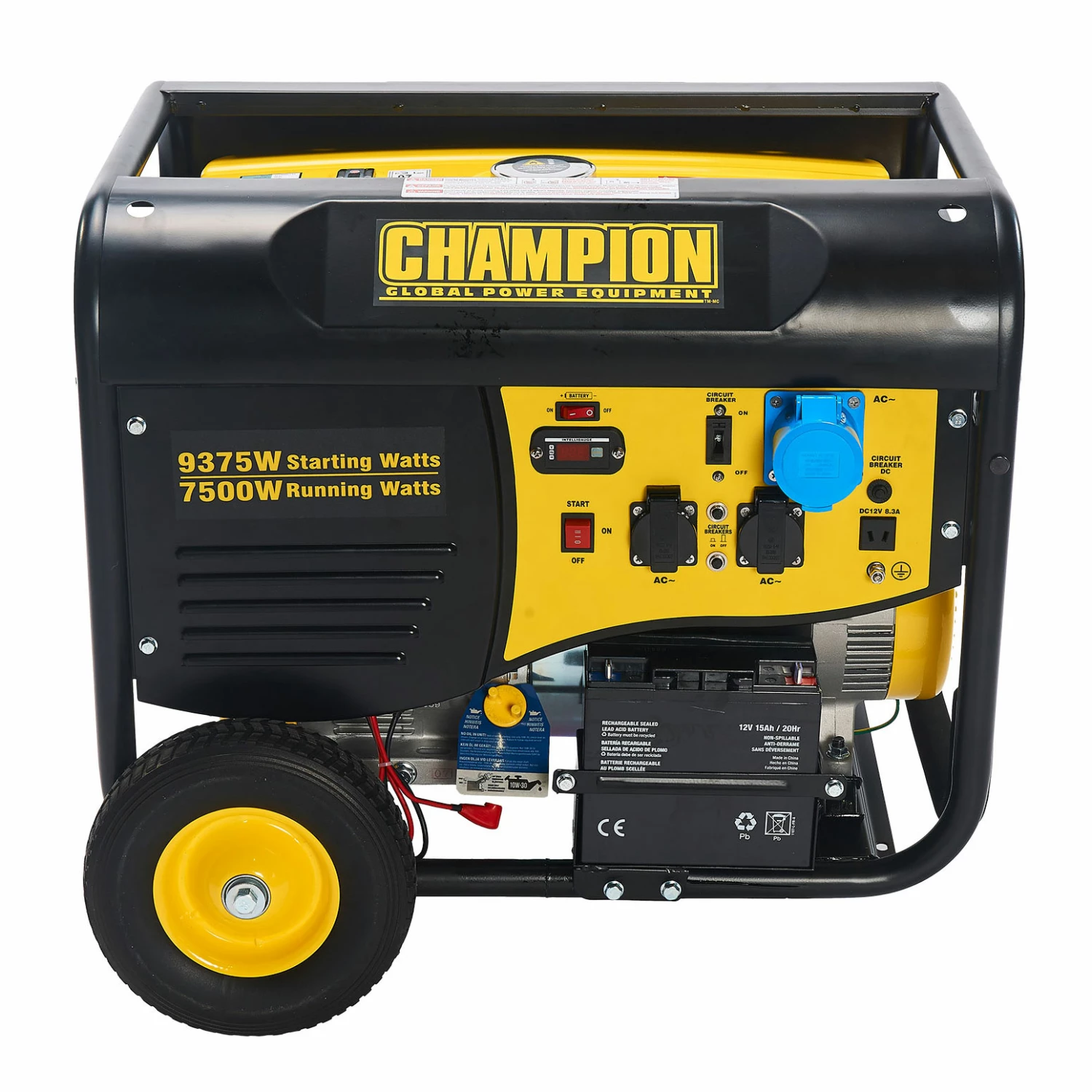Elverk Champion Generators CPG9000E2 8kW 1-fas Bensin Med Fjärrstart 5 Elverk Champion Generators CPG9000E2 8kW 1-fas Bensin Med Fjärrstart - Bild 3