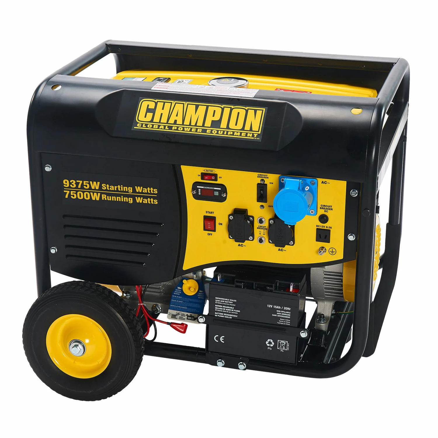Elverk Champion Generators CPG9000E2 8kW 1-fas Bensin Med Fjärrstart 6 Elverk Champion Generators CPG9000E2 8kW 1-fas Bensin Med Fjärrstart - Bild 4
