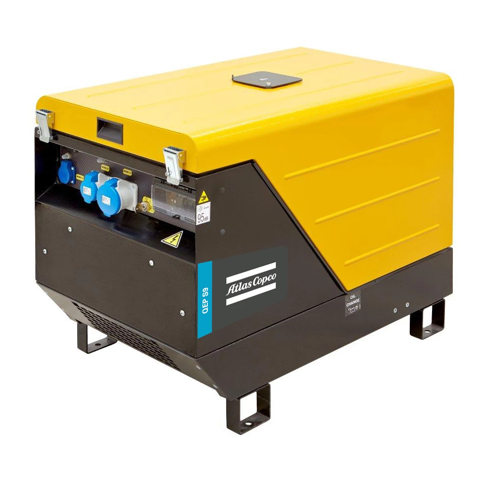 Elverk Atlas Copco QEPS14 Kondensator 11,9 KVA 230/400 V Ljudisolerad 3 Elverk Atlas Copco QEPS14 Kondensator 11,9 KVA 230/400 V Ljudisolerad