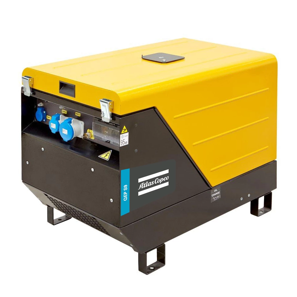 Elverk Atlas Copco QEPS7 Kondensator 5,6 KVA 230/400 V Ljudisolerad 3 Elverk Atlas Copco QEPS7 Kondensator 5,6 KVA 230/400 V Ljudisolerad