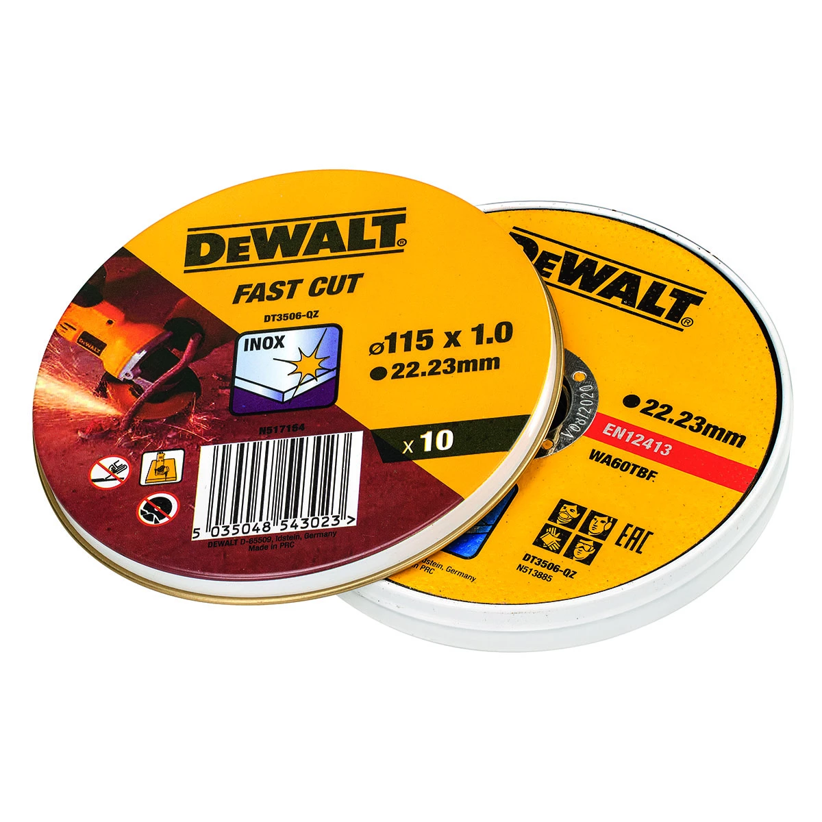 Kapskiva Dewalt DT3506 115X1 Mm 10-pack 4 Kapskiva Dewalt DT3506 115X1 Mm 10-pack - Bild 2