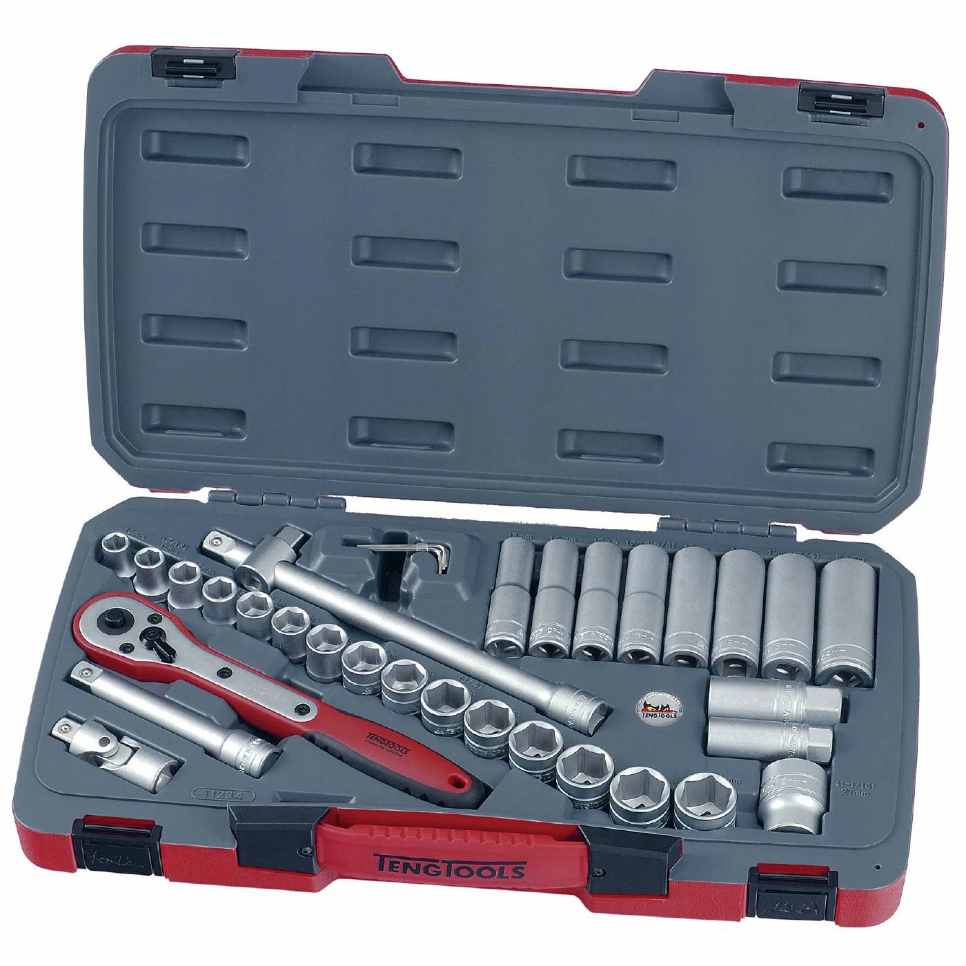 Hylsnyckelsats Med 1/2 Tum Fyrkantsfäste Teng Tools M1234 3 Hylsnyckelsats Med 1/2 Tum Fyrkantsfäste Teng Tools M1234
