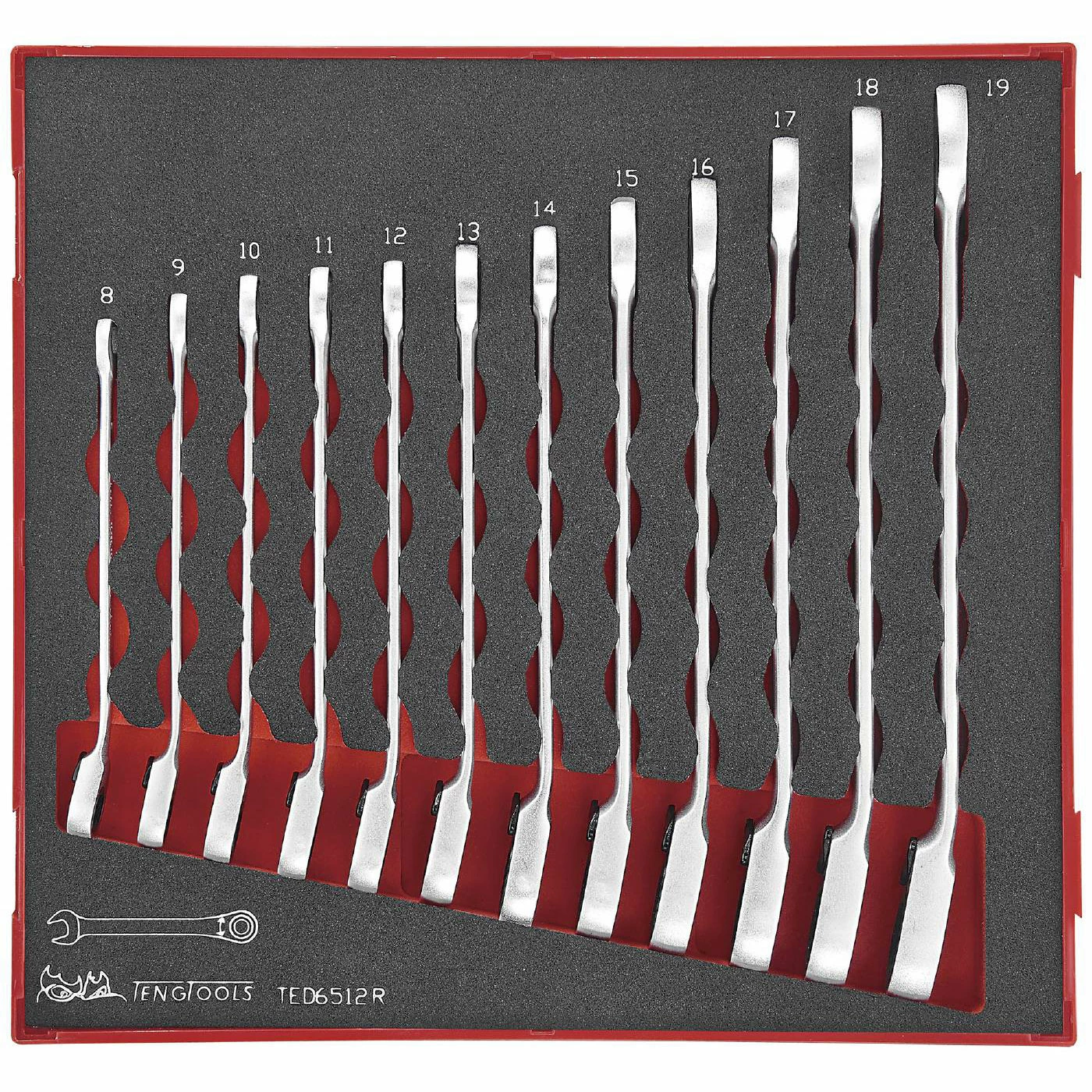 U-ringspärrnyckelsats 12 Delar Teng Tools TED6512R 2 U-ringspärrnyckelsats 12 Delar Teng Tools TED6512R