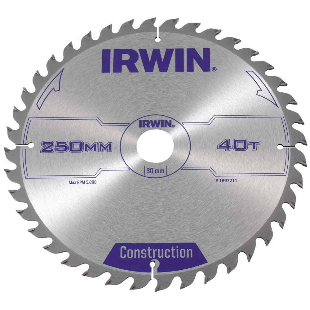 Sågklinga Irwin 250x30mm 40t 3,0mm 3 Sågklinga Irwin 250x30mm 40t 3,0mm